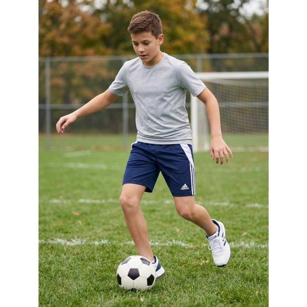 NWOT Adidas Boys Tiro 24 AEROREADY Soccer Shorts Navy Blue 13-14Y 164